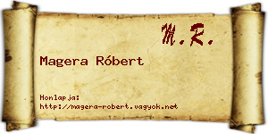 Magera Róbert névjegykártya